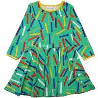 Toby Tiger Art Print Skater Dress | Size: 18-24 m