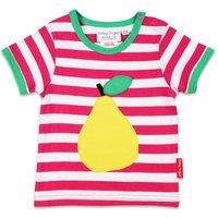 Toby Tiger Pear Applique Short-Sleeved T-Shirt | Size: 4-5 Years