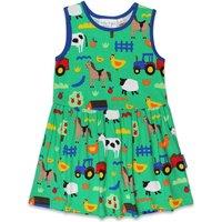 Toby Tiger Hillside Print Summer Dress | Size: 4-5 Years