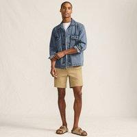 Lands' End Men's Denim Utility Shacket in Blue | Size: Large