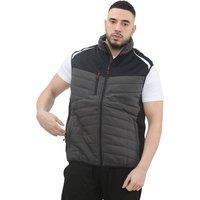 MyShoeStore Men's Thermal Padded Softshell Bodywarmer Winter Warm Reflective Gilet in Grey | Size: 4XL