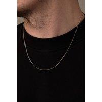 Outrage London Men's 925 Sterling Silver Personalised 1MM Cuban Chain Necklace | Size: 18 inches