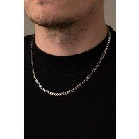 Outrage London Men's 925 Sterling Silver Personalised 4MM Cuban Chain Necklace | Size: 18 inches