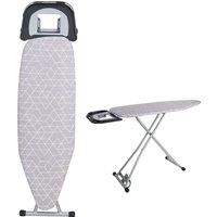 Xample Folding Ironing Board Lightweight Adjustable Non-Slip Iron Boards - 120m x 40cm in Grey | Size: 120m x 40 cm