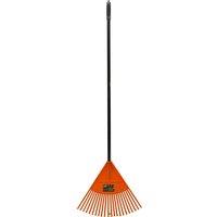 BARGAINS-GALORE 22 Tooth Garden Leaf Rake Handheld Plastic Head Gardening Tool Cleaner
