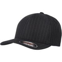 Yupoong Flexfit Pinstripe Baseball Cap Pack of 2 in Black | Size: Large/XL
