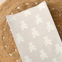 The Tiny Bed Company Anti-Roll Changing Mat - Hudson Teddy Bear in Light Brown