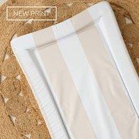 The Tiny Bed Company Baby Changing Mat Hamptons - Greige in Beige
