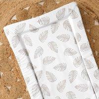 The Tiny Bed Company Baby Changing Mat Palm Bay - Natural Stone in Warm White