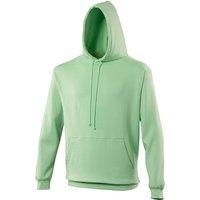 AWDis Men's College Hooded Sweatshirt Hoodie in Green | Size: Small