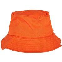 Flexfit by Yupoong Men's Cotton Twill Bucket Hat in Orange