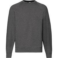 Fruit of the Loom Men's Classic 80 20 Raglan Sweatshirt in Dark Grey | Size: XL