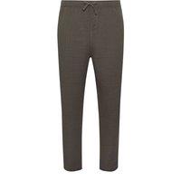 BadRhino Men's Textured Dobby Trousers in Dark Brown | Size: 5-6XL