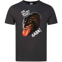 Amplified Men's Grrr The Rolling Stones T-Shirt in Charcoal | Size: 2XL