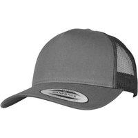 Flexfit Men's Retro 5 Panel Trucker Cap in Charcoal