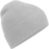Beechfield Men's Fine Knit Beanie in Light Grey
