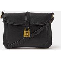 Accessorize Women's Padlock Crossbody Bag in Black