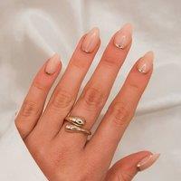 House of Amor Women's Golden Crescent - Press On Nails