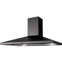 SIA 90cm Black Pyramid Chimney Cooker Hood Kitchen Extractor Fan - CHL90BL