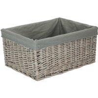 Red Hamper Jumbo Grey Wash Storage Basket - Grey Lining