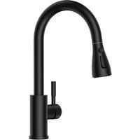 Appaso Matte Black Kitchen Faucet with Pull Out Spray 3-Water Mode