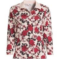 Lands' End Women's Three-Quarter Sleeve Polo Shirt in Baby Pink | Size: 16-18