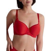 Aubade Women's Rosessence Care Spacer T-Shirt Bra in Red | Size: 32B