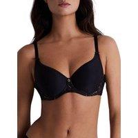 Aubade Women's Rosessence Care Spacer T-Shirt Bra in Black | Size: 34E