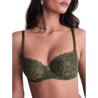 Aubade Women's Rosessence Care Half Cup Bra in Green | Size: 34G