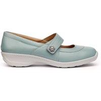 Hotter Women's Wide Fit 'Charity' Mary Janes in Duck Egg Blue | Size: 5.5