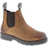 Frank James Women's Suffolk Leather Chelsea Dealer Boots in Light Brown | Size: 8