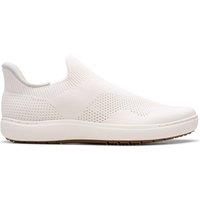 Clarks Women's Nalle Step White Knit Slip Ons | Size: 5.5-Standard Fit