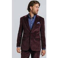 Dobell Men's Burgundy Corduroy 2 Piece Suit | Size: 40R