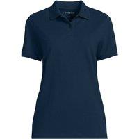 Lands' End Women's Petite Piqu Polo Shirt in Dark Navy | Size: 14-16