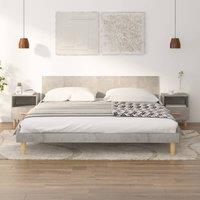 Berkfield Home Bedside Cabinets 2 pcs Concrete Grey 40x35x47 cm | Size: 40 x 35 x 47 cm