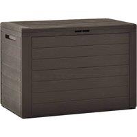 Berkfield Home Garden Storage Box Brown 78x44x55 cm | Size: 78 x 44 x 55 cm