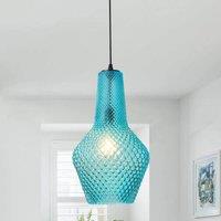Garwarm 1 - Light Single Geometric Pendant in Blue