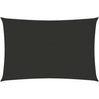 Berkfield Home Sunshade Sail Oxford Fabric Rectangular 6x8 m Anthracite in Black