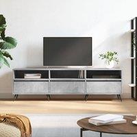 Berkfield Home TV Cabinet Concrete Grey 150x30x44.5 cm Engineered Wood
