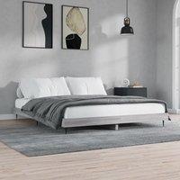 Berkfield Home Bed Frame Grey Sonoma 140x200 cm Engineered Wood