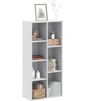 Berkfield Home Bookcase White 50x25x105 cm Engineered Wood | Size: 50 x 25 x 105 cm