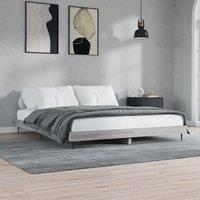Berkfield Home Bed Frame Grey Sonoma 120x200 cm Engineered Wood | Size: Small Double