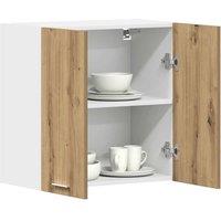 Berkfield Home Kitchen Wall Cabinet Artisan Oak 60x31x60 cm Engineered Wood in Brown | Size: 60 x 31 x 60 cm