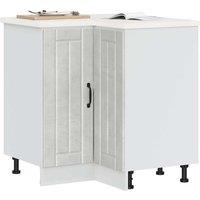 Berkfield Home Kitchen Corner Base Cabinet Lucca Concrete Grey Engineered Wood