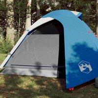 Berkfield Home Camping Tent Dome 3-Person Blue Waterproof