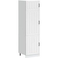 Berkfield Home Kitchen Cupboard Lucca White Engineered Wood