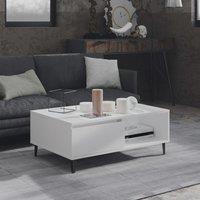 Berkfield Home Coffee Table White 90x60x35 cm Engineered Wood | Size: 90 x 60 x 35 cm