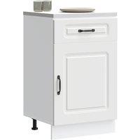 Berkfield Home Kitchen Base Cabinet Kalmar White Engineered Wood