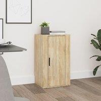 Berkfield Home Sideboard Sonoma Oak 40x33x70 cm Engineered Wood in Beige | Size: 40 x 33 x 70 cm