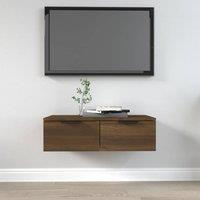 Berkfield Home Wall Cabinet Brown Oak 68x30x20 cm Engineered Wood | Size: 68 x 30 x 20 cm
